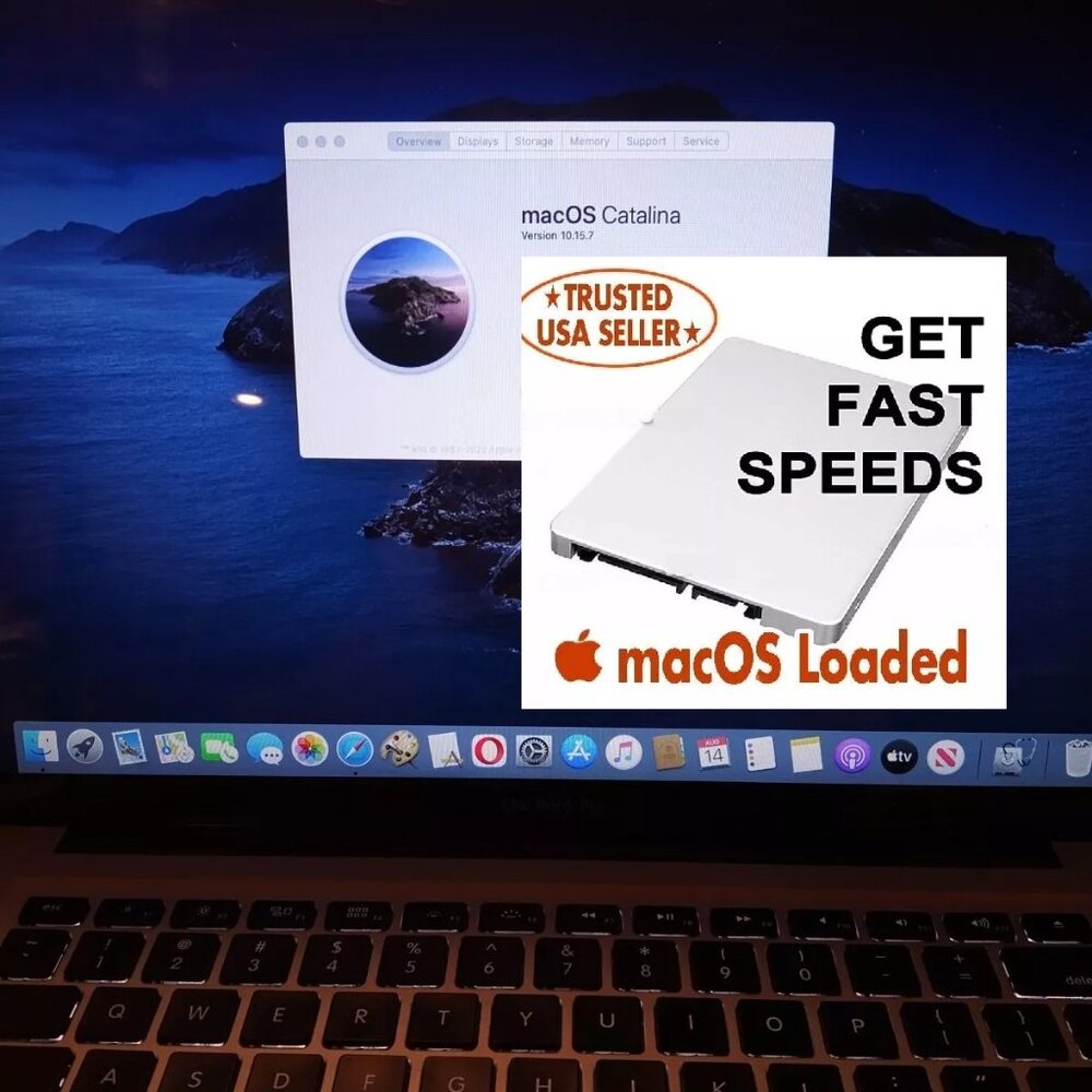 1TB 2.5" SSD Preloaded with macOS Catalina 10.15.7 For iMac, Mac Mini, MacBook
